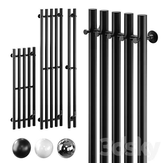 Electric heated towel rail Margroid Inaro 120x24 | 120x90 | 80x24 3D Model