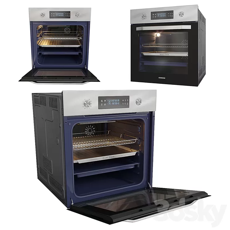 Electric oven Samsung NV64R3531BS 3D Model