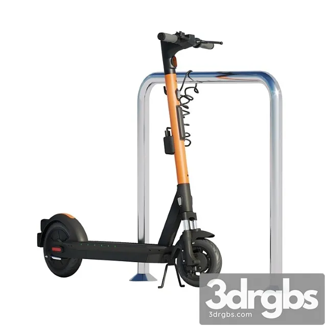 Electric scooter Ninebot Max Pro With Parking Pole Kicksharing Free Download