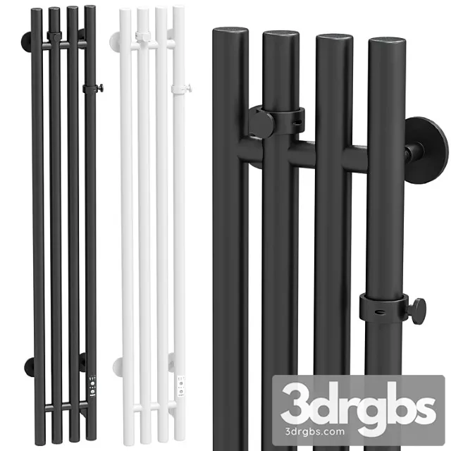 Electric towel dryer Eureka Penelope V White Black 3D Model Free