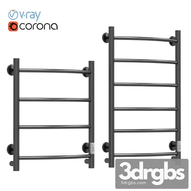 Electric towel dryer Eureka Safo Pr1 Black 3D Model Free