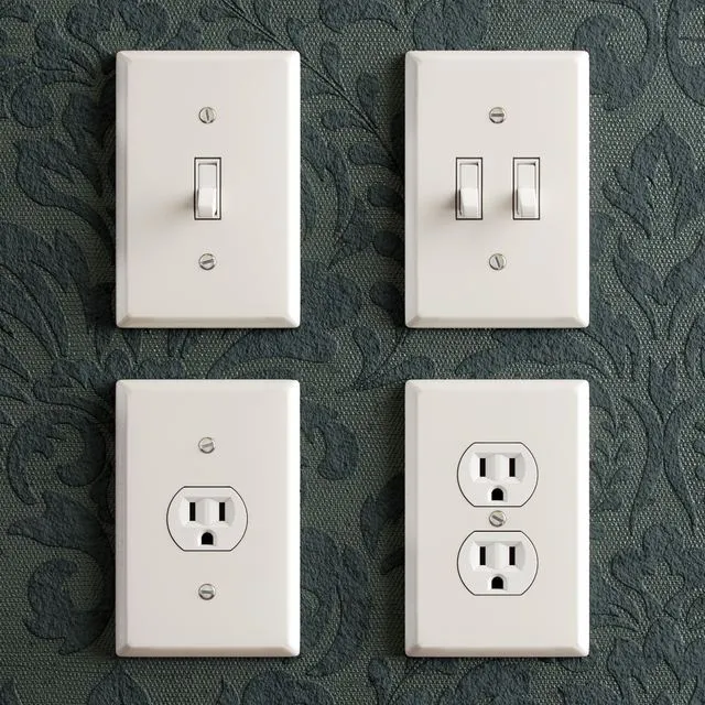 Electrical Light Switch & Outlet 3D Model