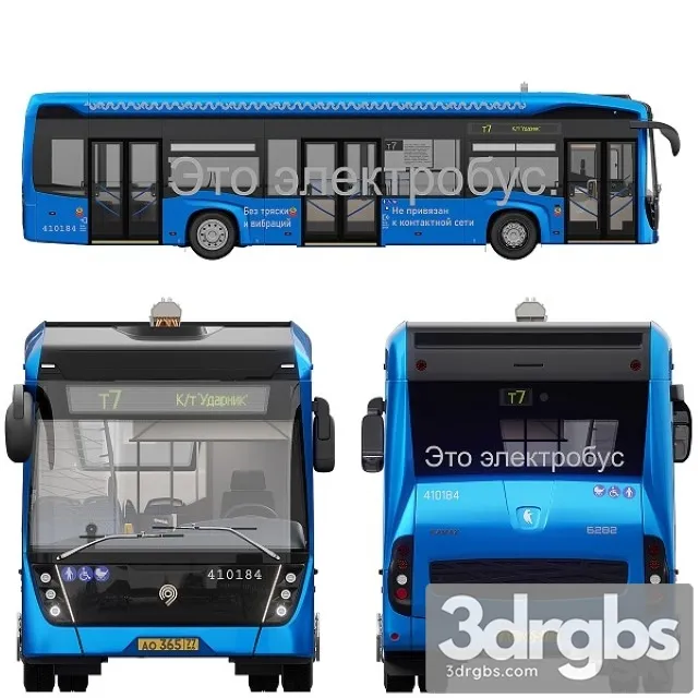 Electrobus Kamaz 6282 3D Model Free