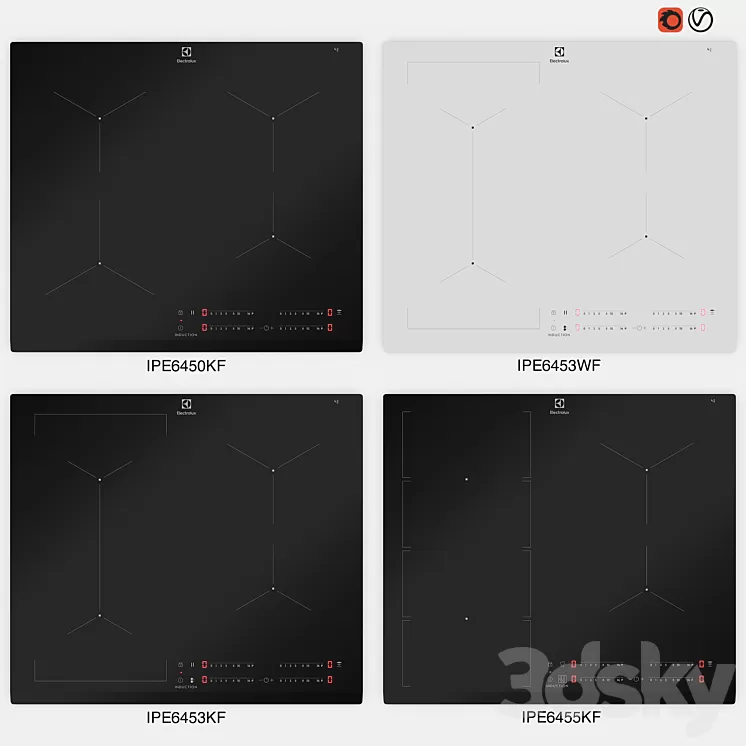 Electrolux - IPE6450KF IPE6453KF IPE6453WF IPE6455KF 3D Model