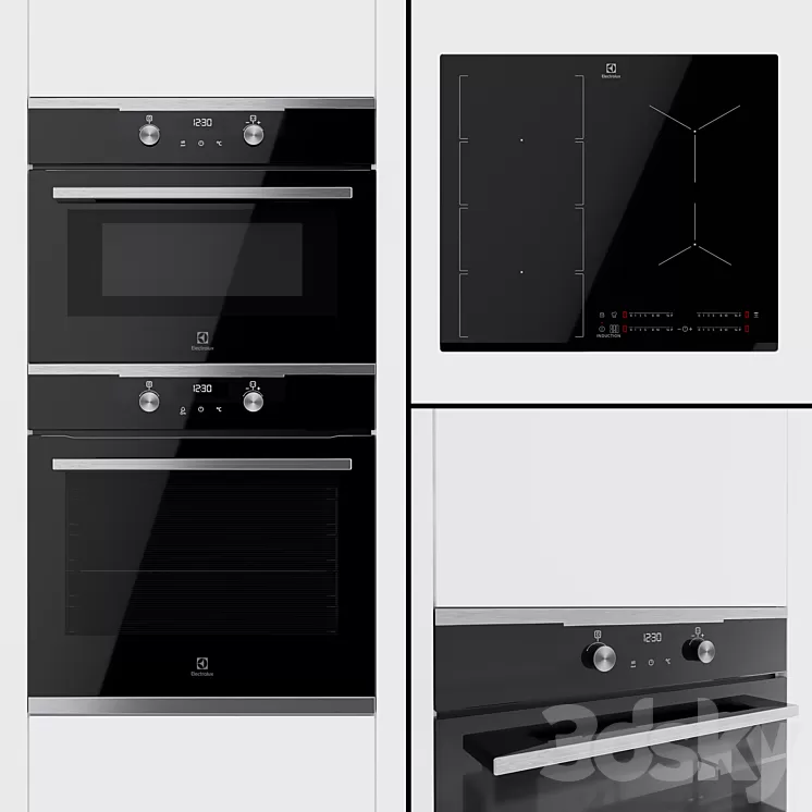Electrolux - OKE6P71X oven VKL6E40X and IPE6455KF hob. 3D Model