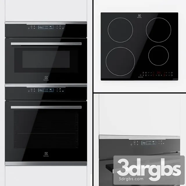 Electrolux Oven Oke8 C31 X Compact Oven VKK8 E00 X And Hob Ime6440 Kf 3D Model Free