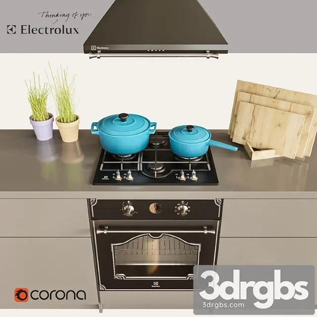 Electrolux rococo сhrome 2 3D Model Free