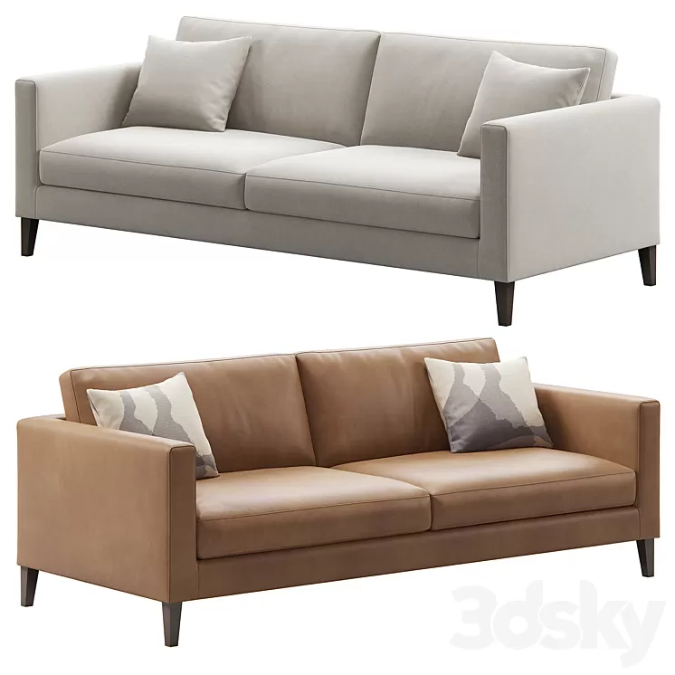 Elegance 2 seat Sofa by Prostoria 3D Model Free