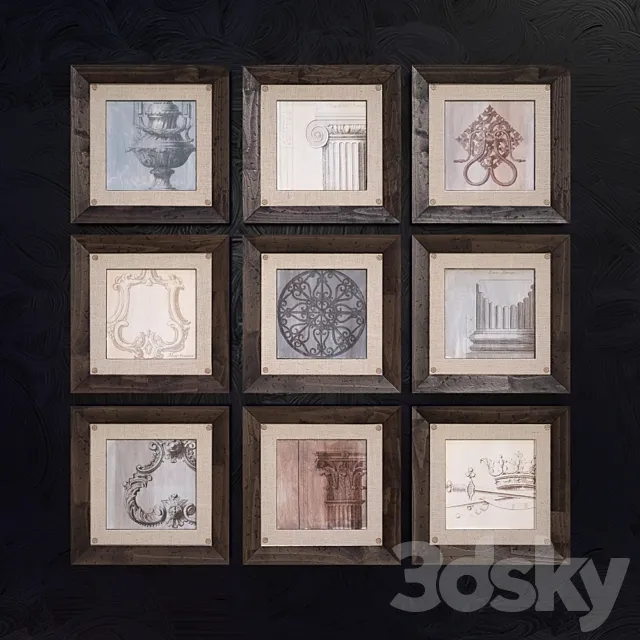 Elegance Traditional Architectural Art 3DModel