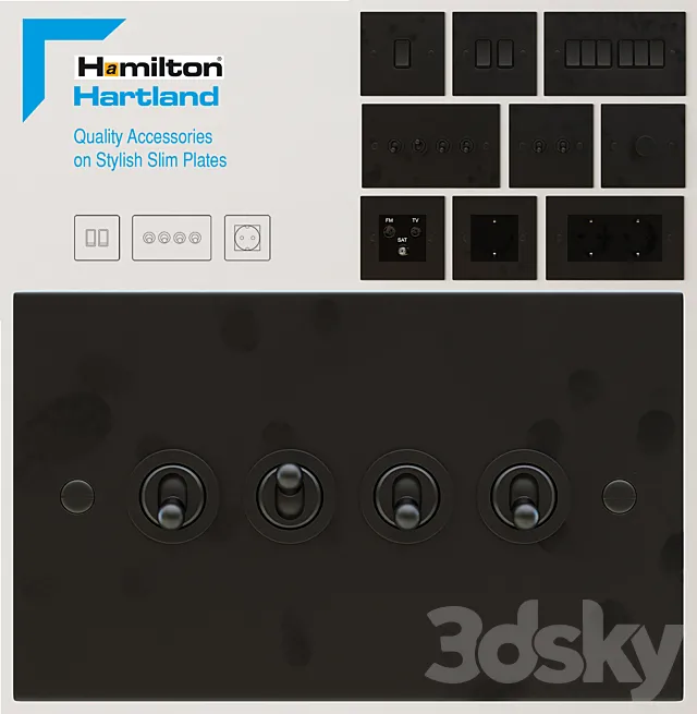Elekrofurnitura - Hamilton - Hartland 3D Model