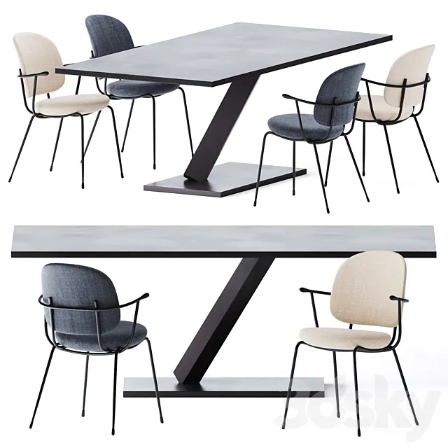 Element Dining Table by Desalto 3D Model