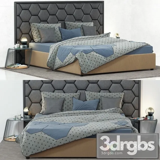 Elena Bed 3D Model Free