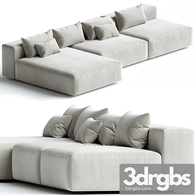 Eleonore 360x170cm Modular Sofa 3D Model Download