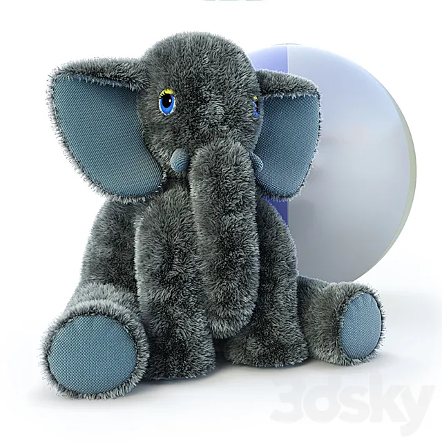 elephant & ball 3D Model