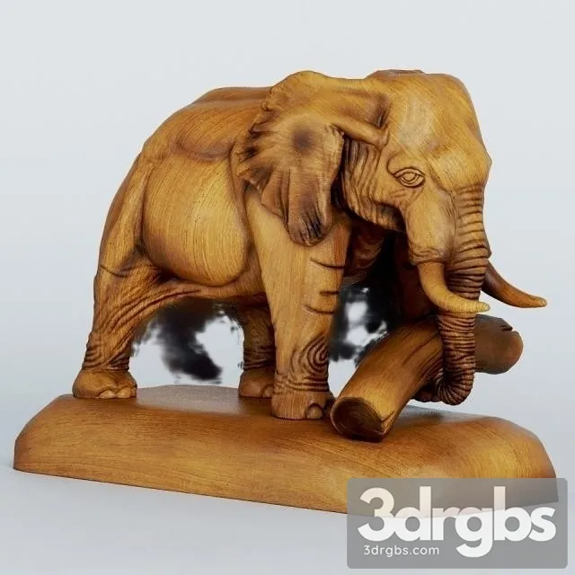 Elephant Sculpture 3D Model Free