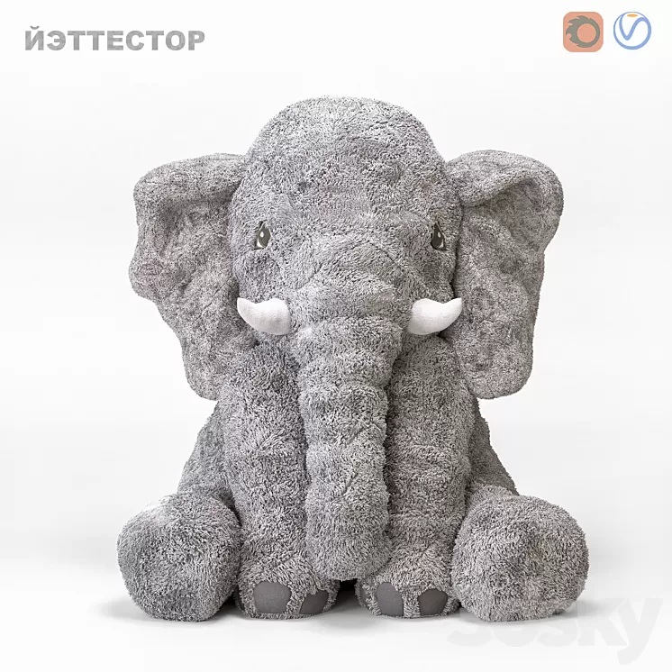 ELEPHANT YETTESTOR IKEA 3D Model