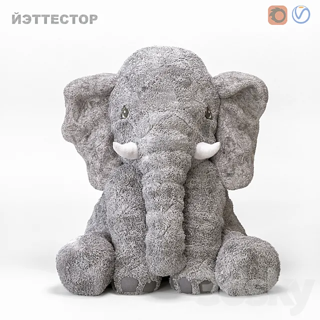 ELEPHANT YETTESTOR IKEA 3D Model