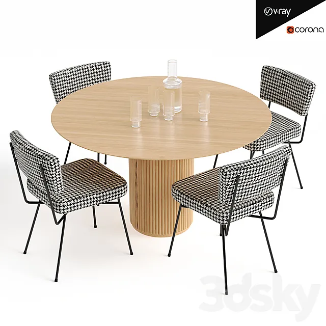 Elettra Chair and Palais Royal dining table Free Download