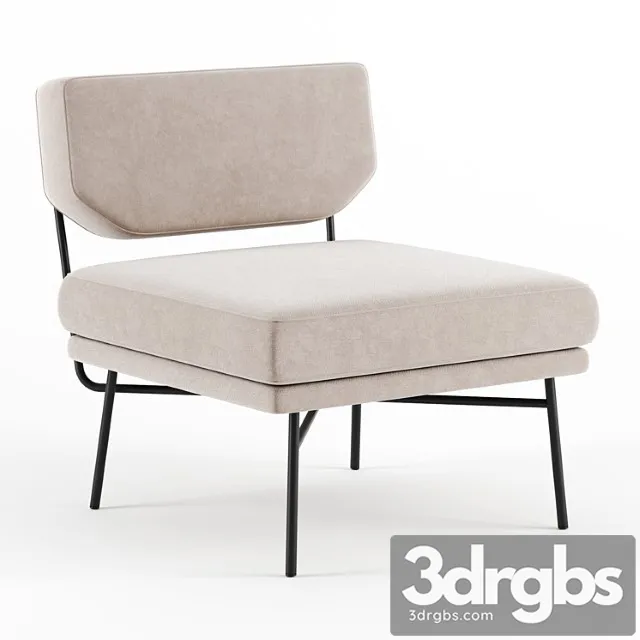 Elettra Lounge Chair By Arflex 3D Model Free