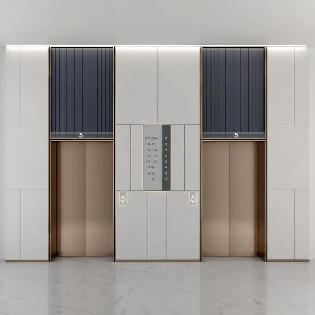 ELEVATOR LOBBY DESING 3 3D Model