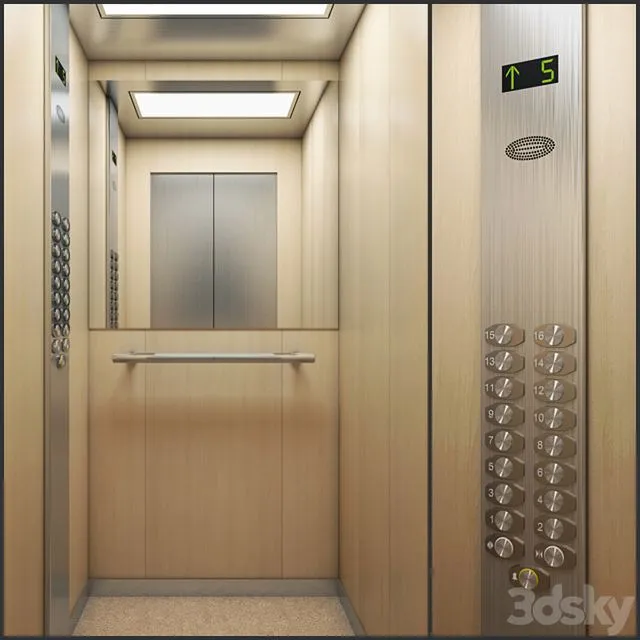 Elevator OTIS NEVA 3D Model