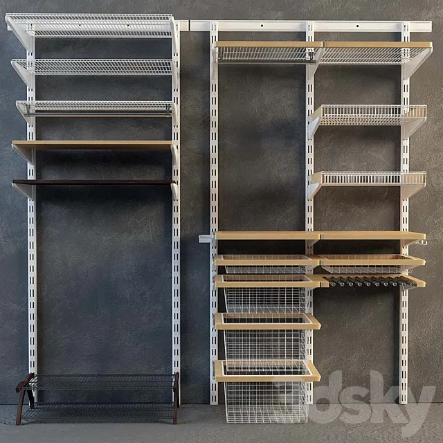 Elfa dressing system 3D Model