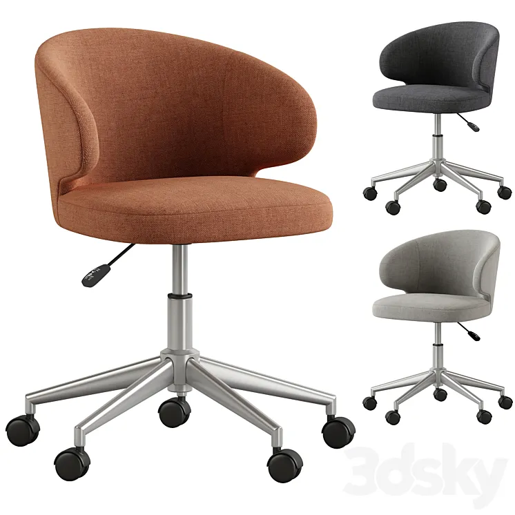 Elga office chair. LA REDOUTE INTERIEURS 3D Model Free