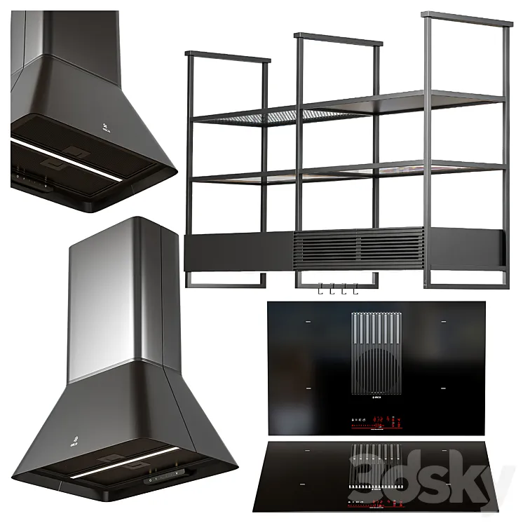 Elica Appliances Set 1 3D Model Free