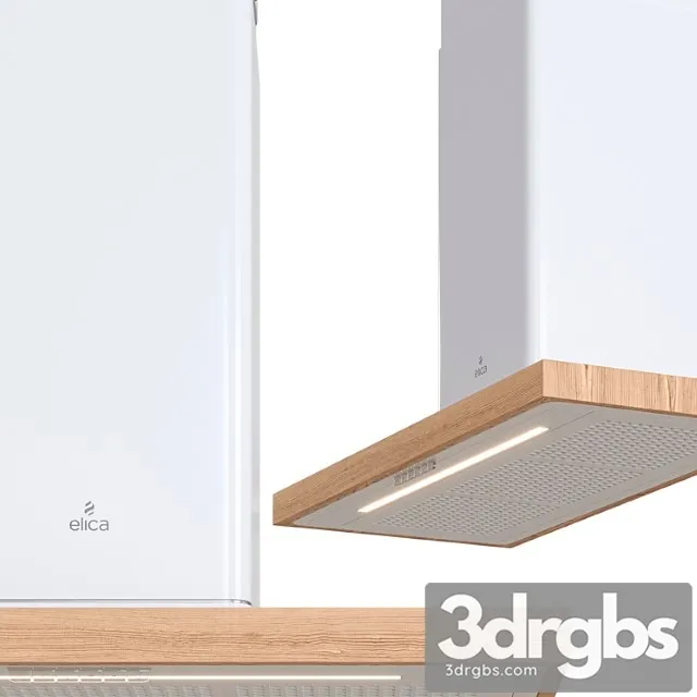 Elica bio wall mounted hood 2 3D Model Free