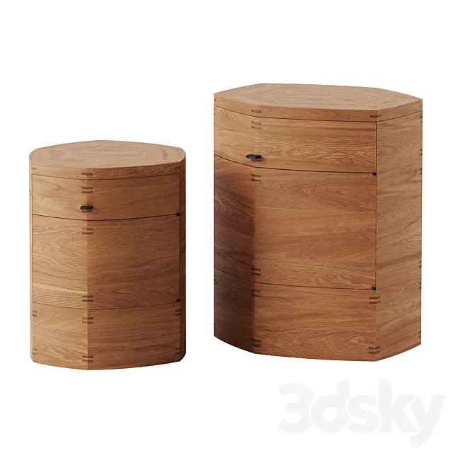 ELIE Bedside Table by Pierre Yovanovitch 3D Model