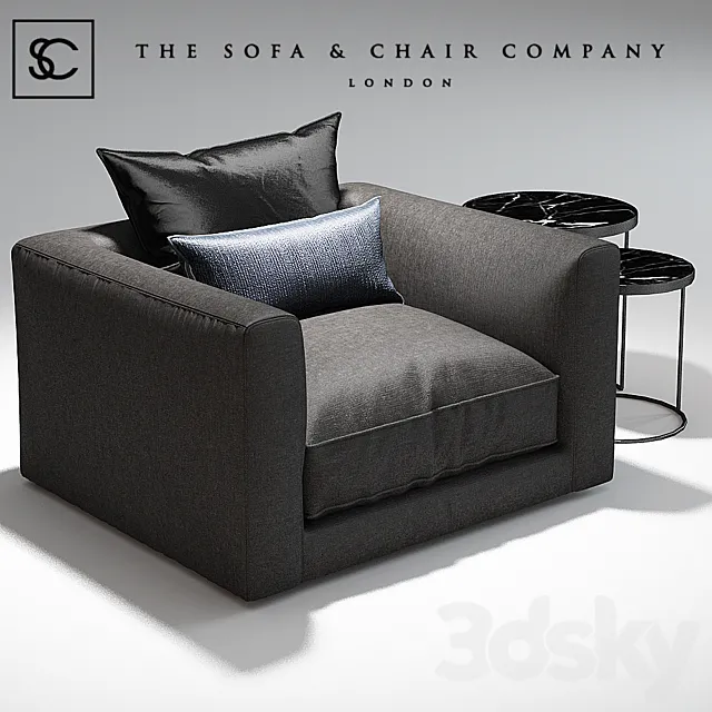 Elis Armchair_The sofa and chair company_Coppice table 3DModel