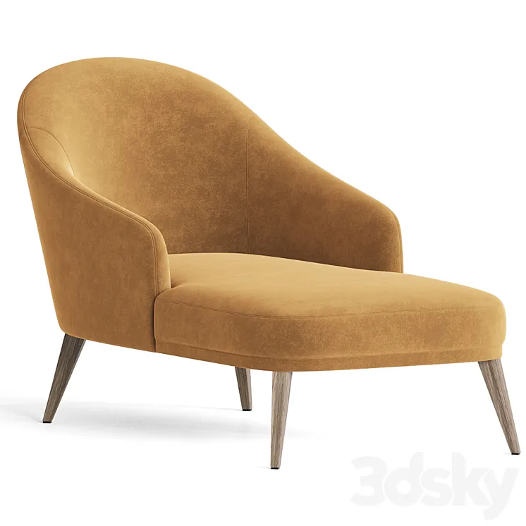 Eliza Chaise Lounge 3D Model Free