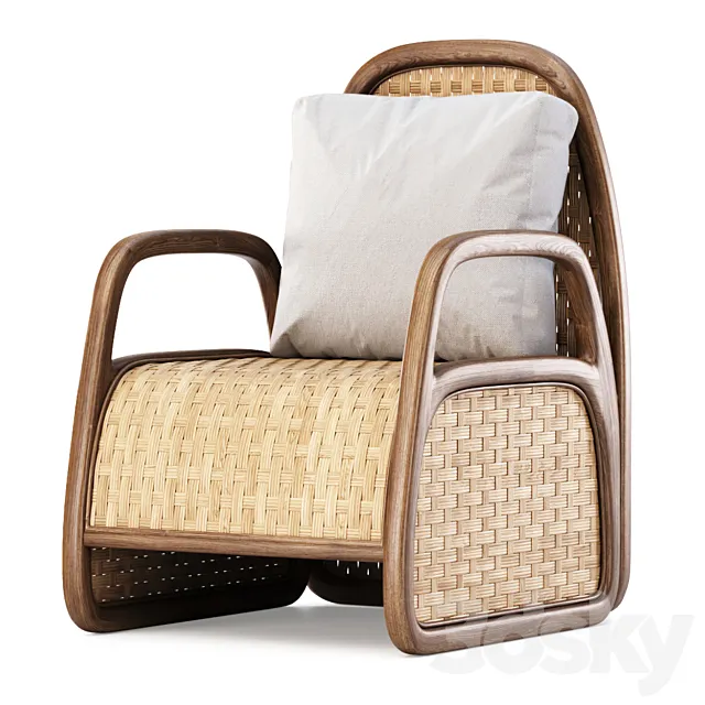Eliza Rattan Armchair _ Garden rattan chair Free Download
