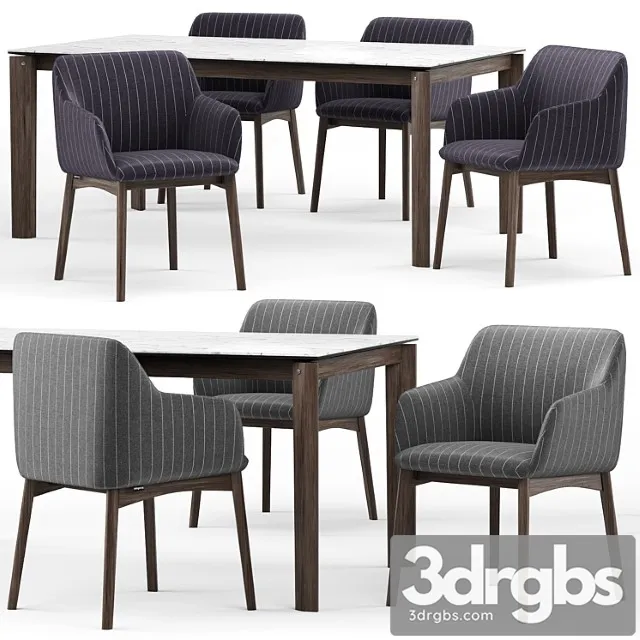 Elle chair and alpha table - calligaris 2 Free Download