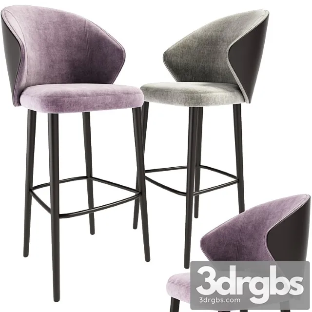 Ellen bar stool astele 2 3D Model Free