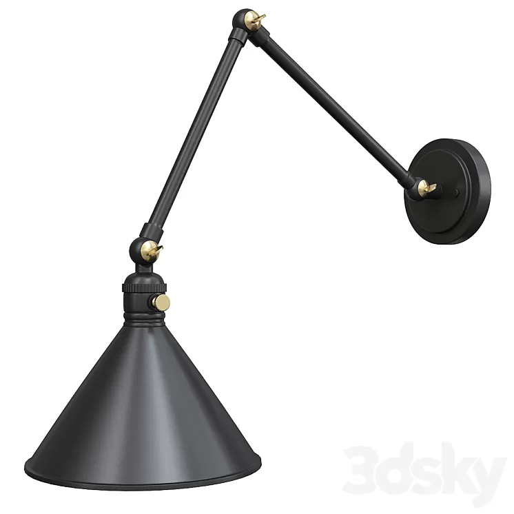 Ellerbeck swing arm wall sconce 3D Model Free