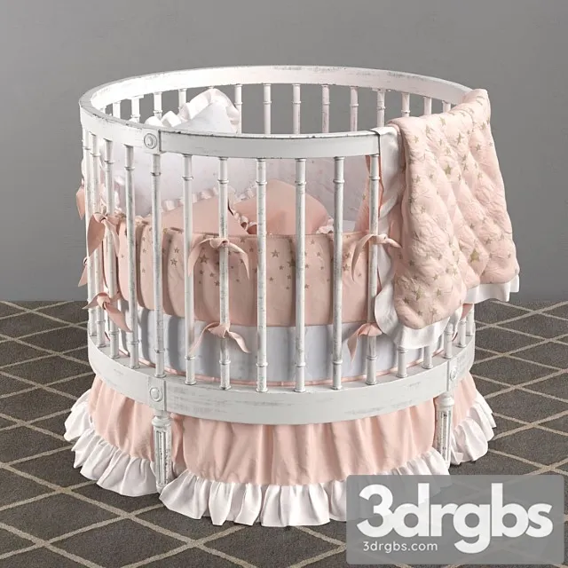 Ellery Round Crib 3D Model Free