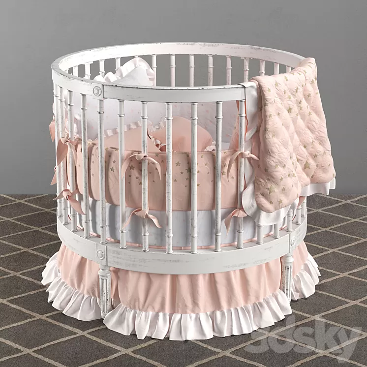 ELLERY ROUND CRIB 3D Model