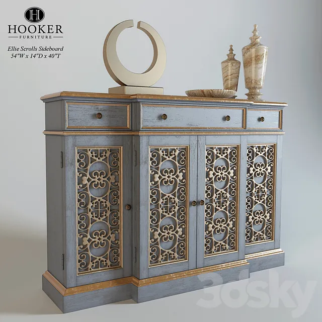 Ellie Scrolls Sideboard Free Download