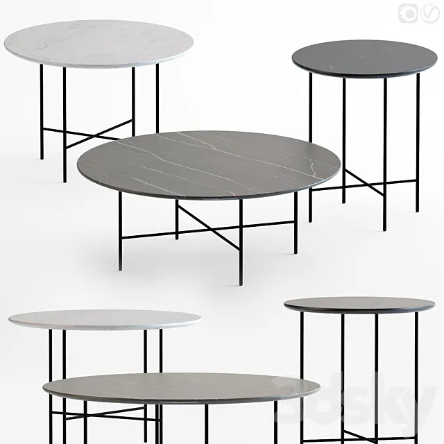 Elliot Arpa coffee table set 3D Model