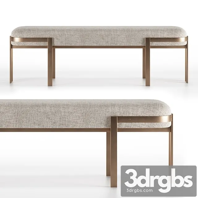 Elliot Bench By Kelly Wearstler 2 3D Model Free
