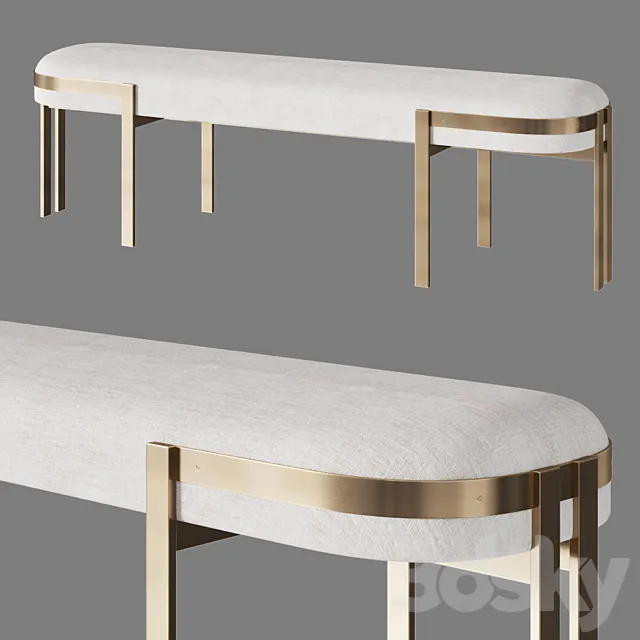 Elliot Bench by Kelly Wearstler 3D Model