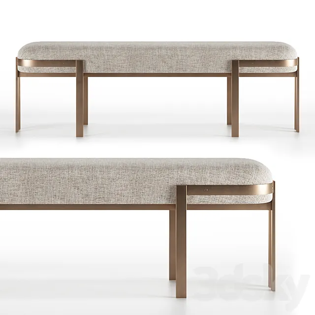 Elliot Bench by Kelly Wearstler 3D Model