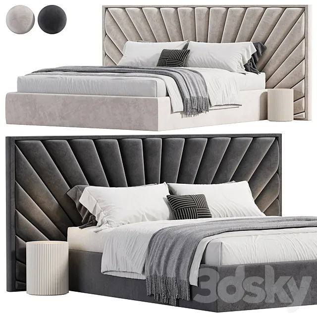 Elliot Deco Bed 3D Model