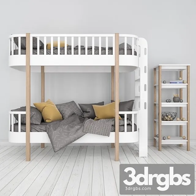 Ellipse Bunk Bed Classic 2 3D Model Free