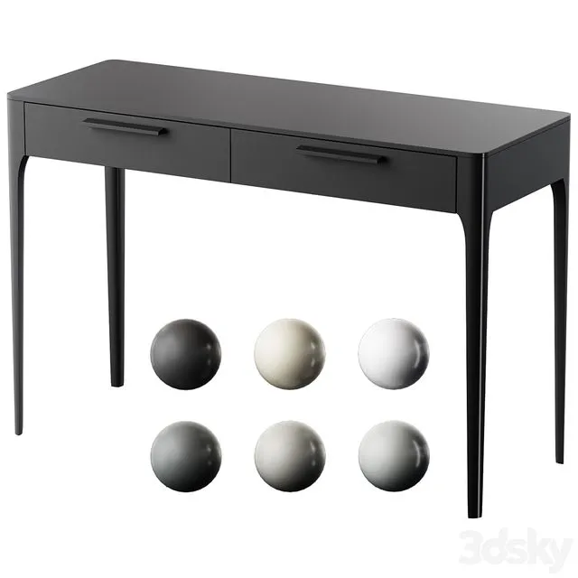 Ellipse Console Type 2 drawers 3D Model