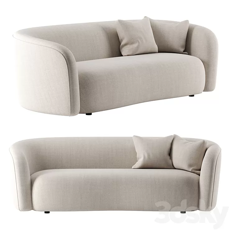 Ellipse Sofa 3 seater by Ethnicraft 3D Model