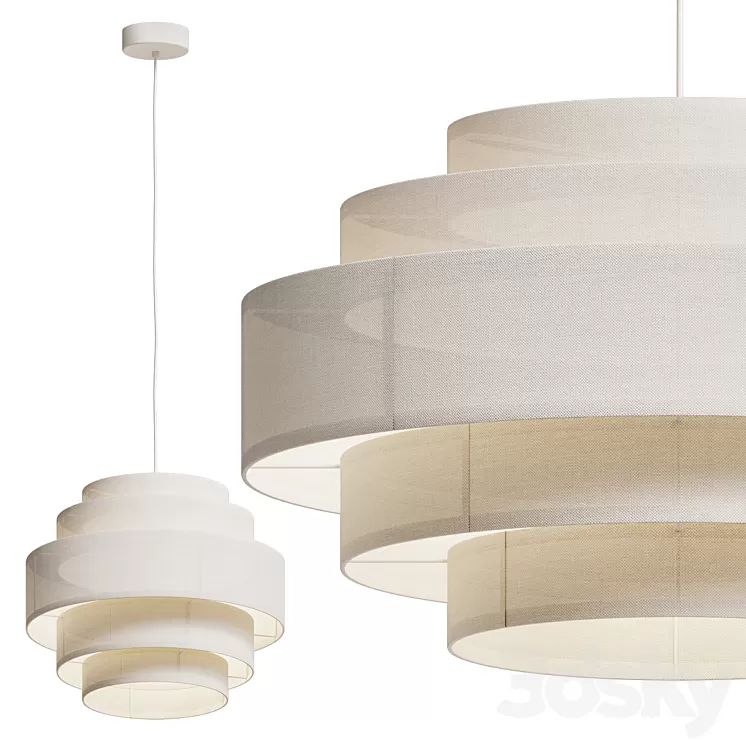 Ellos Home Ceiling Lamps Miguel Two Size 3D Model Free