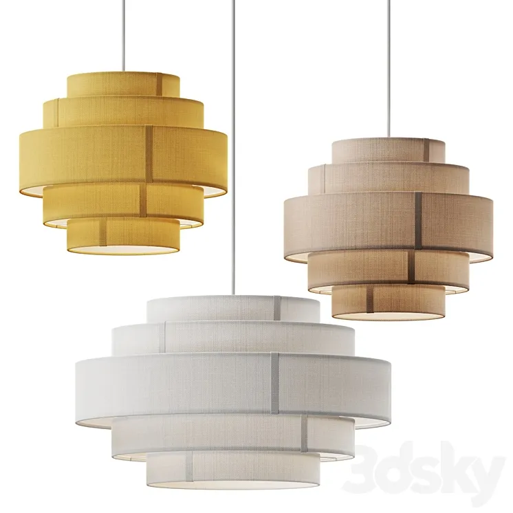 Ellos Loftlampe Miguel Pendant Lamps 3D Model Free