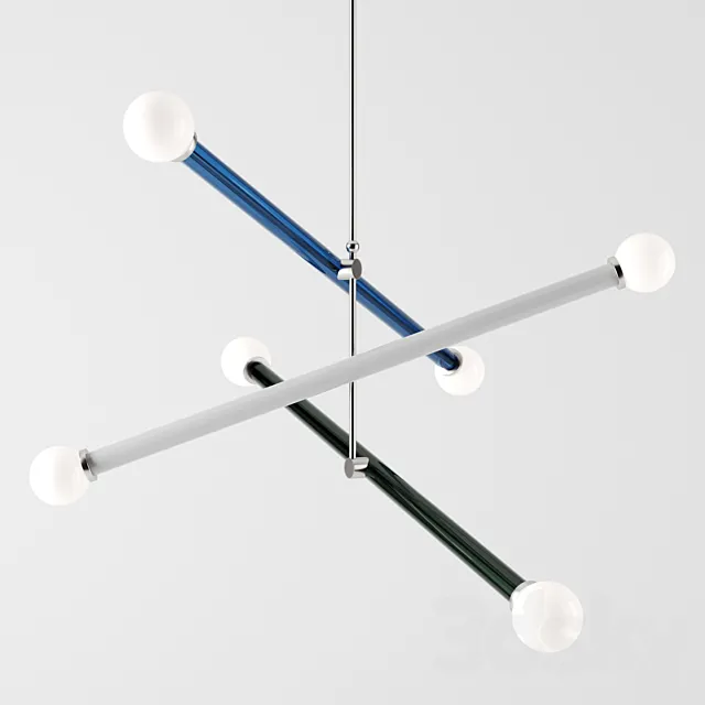 Elma Triple Chandelier by Trueing 3DModel